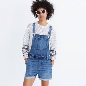 Madewell Adirondack Short Overalls- Dawkins Wash